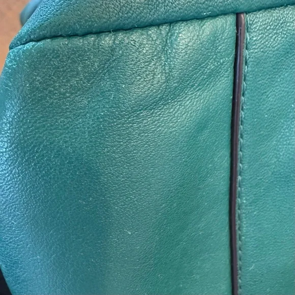 Coach Daisy Emma Jade Soft Leather Shoulder Bag with Navy Interior - Picture 12 of 16